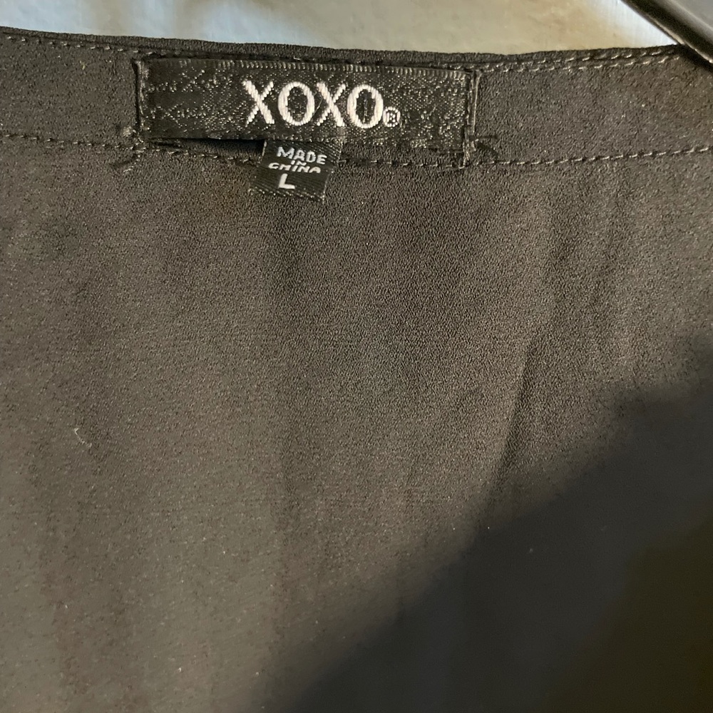 NEW XOXO Gold & Black Top. Size Large. Make An Offer - Picture 3 of 6